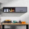 Mlezan Metal Garage Tool Wall Cabinet,Wall Mounted Metal Storage Cabinet