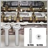 RATCHROLL 16pcs Stainless Steel Exhaust Manifold Bolt Stud Hardware for