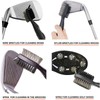 Geeorzo Golf Accessories, Retractable Golf Club Brush, Foldable Golf Divot