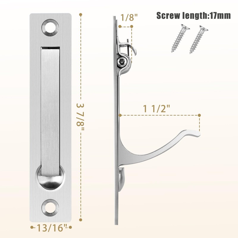 HBL' Pocket Door Handles (Silver)