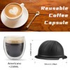 zalati Coffee Capsules Refillable Reusable Coffee Filter for Espresso Coffee