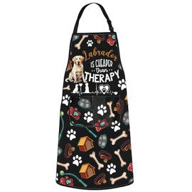 JNIAP Labrador Kitchen Apron Labrador Cooking Apron Labrador Retriever Apron Labrador Mom Gifts Labrador Retriever Gifts (Labrador apron)