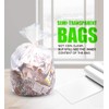 FORID 13 Gallon Trash Bags - Clear Plastic Garbage Bags