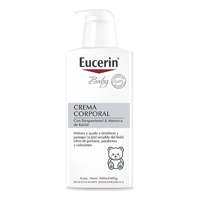 Kit Baby Eucerin: Baño & Shampoo 400ml + Crema Corporal