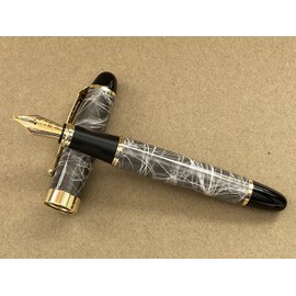 Rhapsody Jinhao x450 Fountain Pen 0.5mm Medium-Fine Nib Ink Pens (Grey Marble)