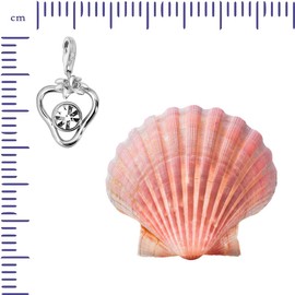 Quiges 925 Silver Charm Pendant Fruit and Berries with Lobster Clasp for Bracelets, Silver