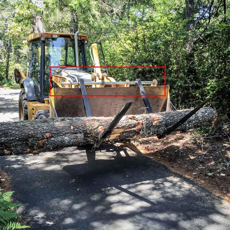 HECASA Weld-On Mounting Brackets Bucket Hook for Pin Type Over