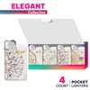 DJEEP Bold Collection, High-Quality Unique Lighters, Fancy Metallic Designs, 4-Pack