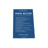 Pool Rules - Black & White/Blue & White Sign for