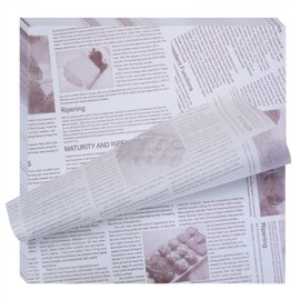 ONLYKXY White Food Bread Sandwich Wrapper Paper Sheet 9.8in Rolls Small Deli Kraft Newspaper Style Basket Liner Wrapping Paper for Storage Homemade Gift IDY Bouquet Packaging Bags Base (30)