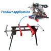 Gabasinover Heavy-Duty Steel Construction Miter saw stand , secure and