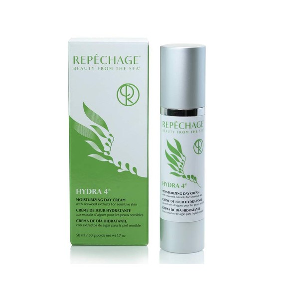 Repechage Hydra 4 Daily Moisturizer Face Cream - 1.7 Fl OZ Age Defying Skin Care Protection Lotion | Retinol, Lactic & Hyaluronic Acid Cream, Vitamin E & C - Dry and Sensitive Skincare