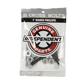 Independent (Independent) 1 Phillips (Black/Silver) Skate Board Skateboard Hardware Bis Nut
