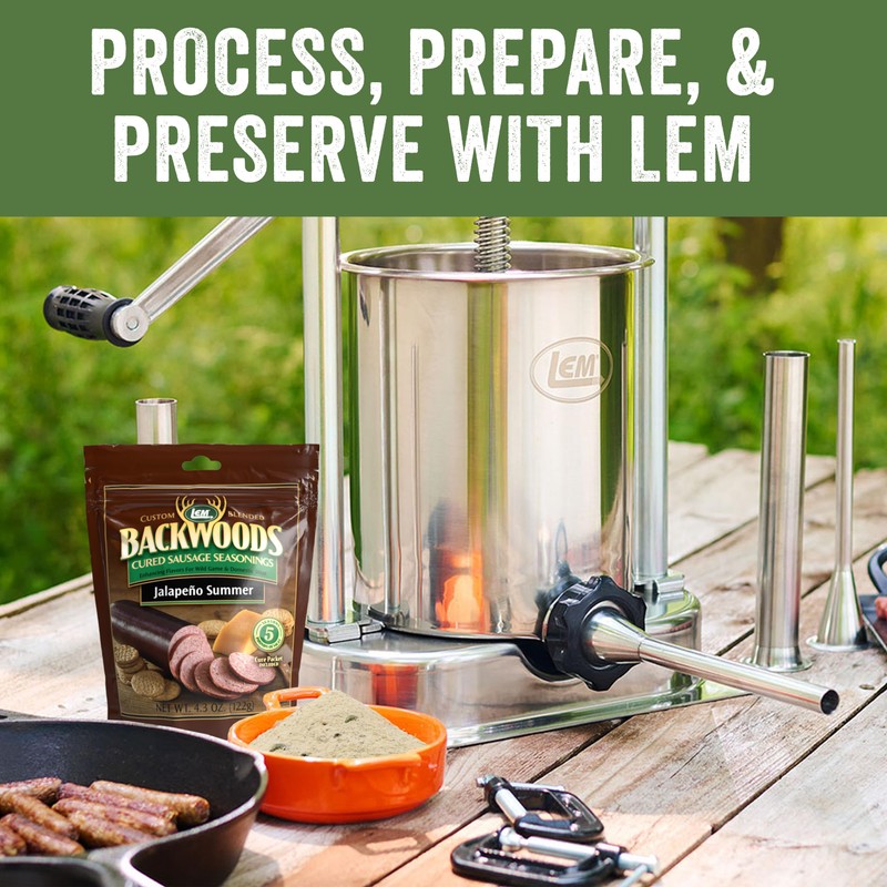 LEM Backwoods Cured Sausage Seasoning with Cure Packet, Jalapeno Summer