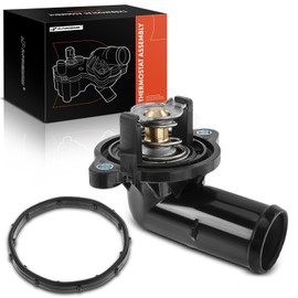 A-Premium Engine Coolant Thermostat Housing Assembly Compatible with Chrysler 300 Dodge Challenger Charger 2011-2021 V6 3.6L