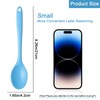 4 Pieces Small Silicone Nonstick Mixing Spoons, High Heat Resistant,Cooking