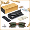 CARFIA Green Lens Acetate Sunglasses for Men Polarized UV Protection,