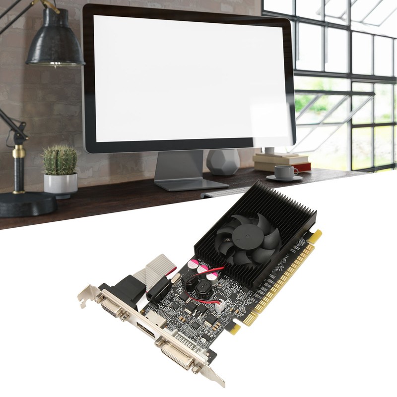 GT610 2G DDR3 64bit Graphics Card with Cooling Fan Support