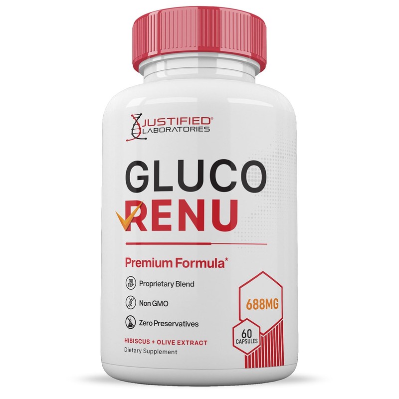 (2 Pack) Gluco Renu 688MG Glyco Support Pills Premium Formula