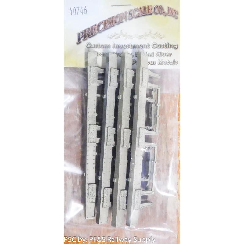 Precision Scale O #40746 Sideframes, PRR 3D-5P1 (Brass Castings)