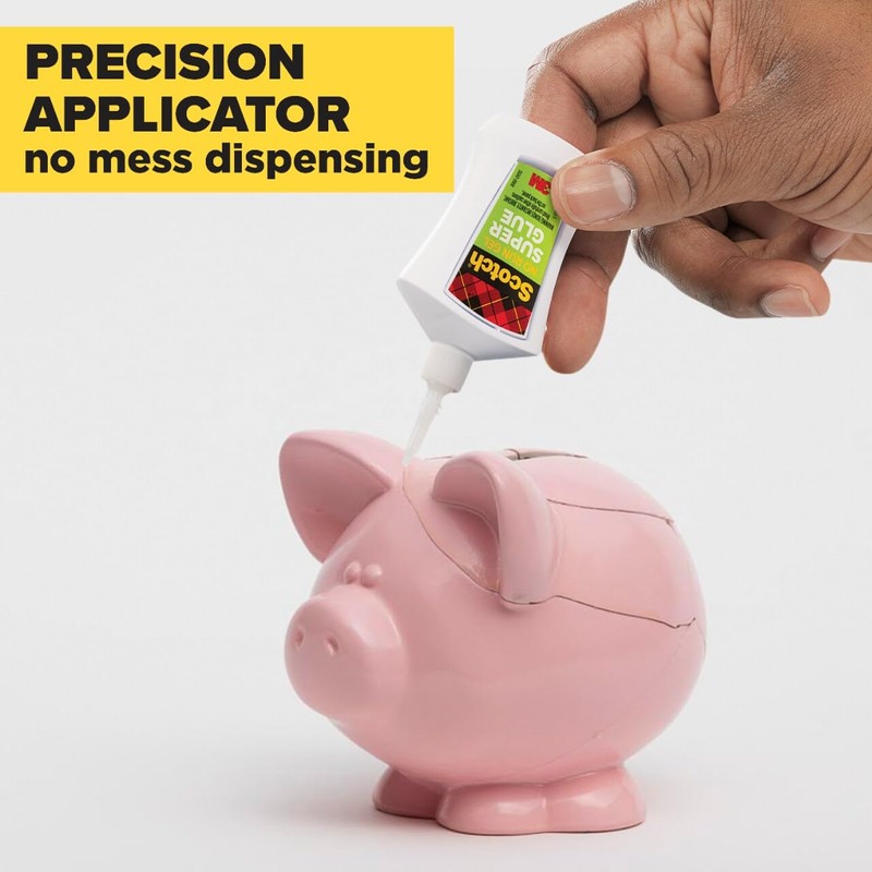 Scotch Super Glue Gel in Precision Applicator, .14 Ounces (AD125)