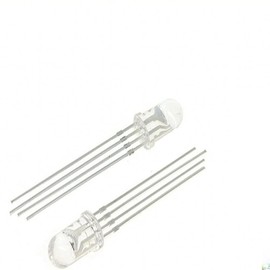 XMGKMN 1000Pcs Multicolor 4pin 5mm RGB Led Diode Light Round Common Cathode/Anode Transparent F5 Light Emitting Diode Red Green Blue (Color : Common Anode)