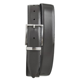 Bruno Magli EMILIO Mens Belt, Leather Black and Cognac
