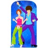 SS11047 Disco Couple Dancing Stand in Cardboard Cutout Standee Standup
