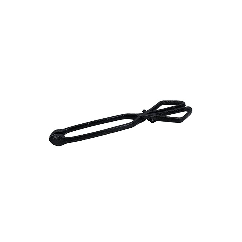 AB Tools Straight Log Tongs Cast Iron Metal Fireplace Firepit