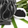 Loofah-Charcoal Bath-Sponge-Blue-Green XL-75g by Shower Bouquet - Extra Large 4