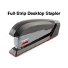 Staples One-Touch Desktop Stapler, 20 Sheet Capacity, Gray/Black/Red, 2/Pack (ST44425/44425VS)