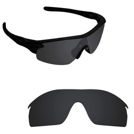 Alphax Stealth Black Polarized Replacement Lenses for Oakley RadarLock XL OO9196
