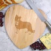'Border Collie Sheepdog' Wooden Heart Shaped Chopping/Cutting Board (WB00043380)