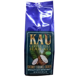 Coconut Caramel Crunch Ground Ka'u Flavored Coffee (10 Ounce), 100% Hawaiian Award Winning Coffee by Ka`u Coffee Mill