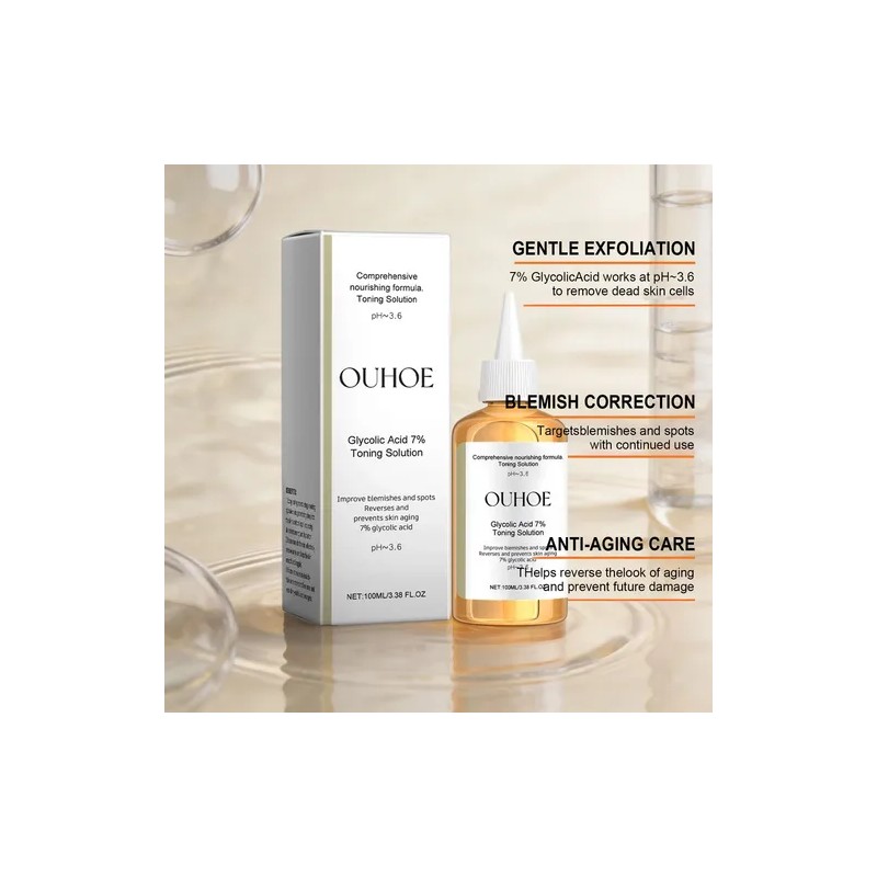 Tónico Ácido Glicólico 7% Antimanchas Antiedad 100ml -ph3.6