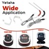 Yetaha 2Pack Grill Probes Replacement for Weber IGrill, Red/Black Replacement