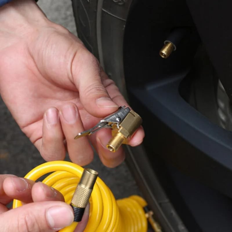 Tire Pump Adapter: Compatible with cars, motorcycles, and bicycles, made