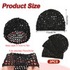 ZEYIYER 3PCS Crochet Hair Net, Hair Wrap for Sleeping Net