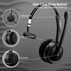 LEVN Wireless Headset 5.2 for Call Center, Bluetooth Headphones with