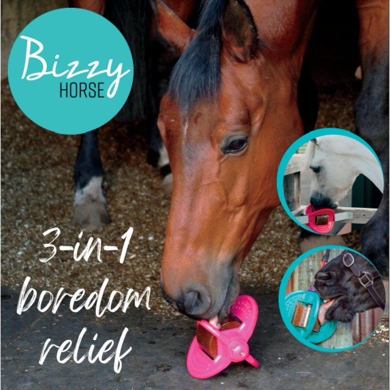Bizzy Ball Horse Toy Pink | Bizzy Lick Holder, Reduce