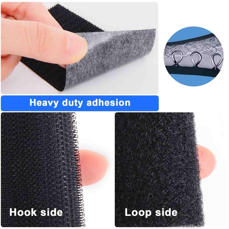 Hook and Loop Tape 1in x 4in 10 Pairs, Slef