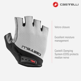 Castelli Men's Entrata V Glove for Road and Gravel Biking l Cycling - Ivory - Large