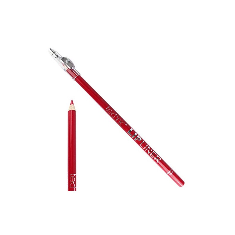 Technic Dark Red Lip Liner Pencil & Sharpener