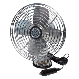 RoadPro RP-1179 Car Fan, Heavy Duty, 12V, Metal, 7.5"