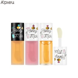 A'PIEU Honey&Milk Lip Oil 5g, Type:Lip Oil Light (Peach)