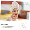 Mikinona Toalla Cabellera Cómoda Envoltura Cabello Doble Capa Toalla Baño