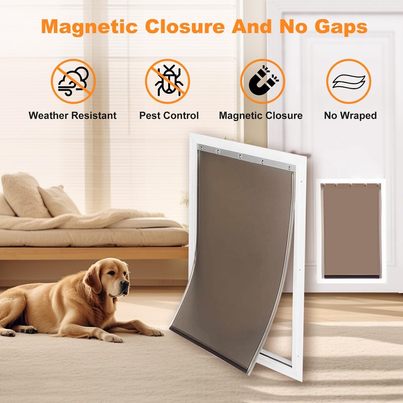 PAC11-11039 Dog Door Replacement Flap - Pet Doggie Replacement Flap