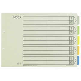 キングジム 5山 カラーインデックス B4ヨコ パック 909E