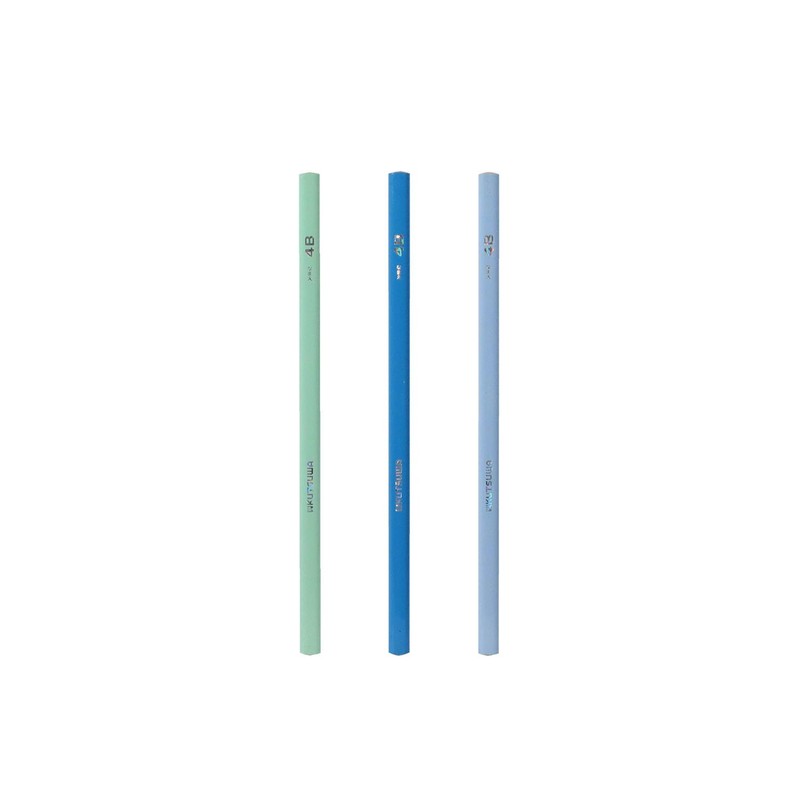 Kutsuwa PA035 STAD Correct Grip Pencil Triangular 4B 6 Pieces