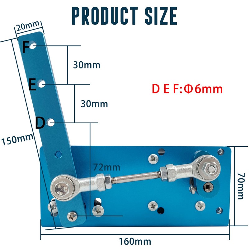 JQDML DIY Reciprocating Swing Motor,Swing Angle 20-120 Degrees Adjustable Speed